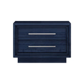 Whiteline Modern Living Alexander Nightstand in Blue Color - NS1937
